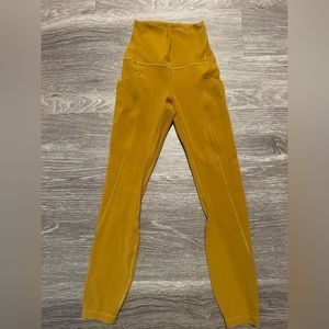 Lululemon Align Super High-Rise leggings 25” size 0 color Gold Spice